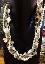 Load image into Gallery viewer, Sea Shell and Pearl Necklace - 4 Colors
