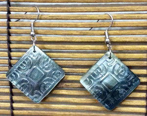 Etched Sea Shell Earrings